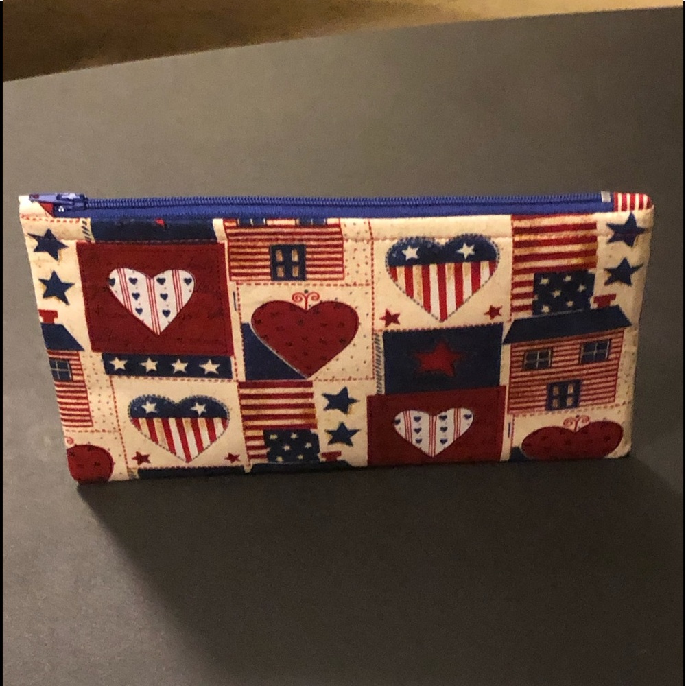 Handmade Zipper Pencil Pouch (lined)